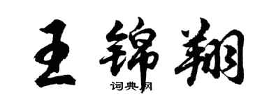 胡问遂王锦翔行书个性签名怎么写