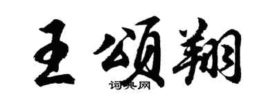 胡问遂王颂翔行书个性签名怎么写