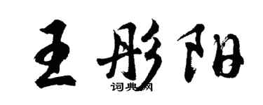 胡问遂王彤阳行书个性签名怎么写