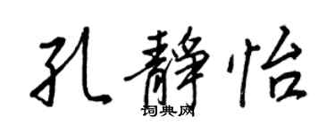 王正良孔静怡行书个性签名怎么写