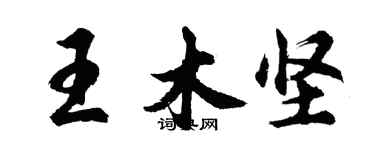 胡问遂王木坚行书个性签名怎么写