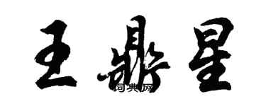 胡问遂王鼎星行书个性签名怎么写