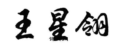 胡问遂王星翎行书个性签名怎么写
