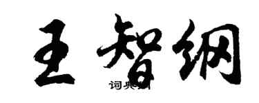 胡问遂王智纲行书个性签名怎么写