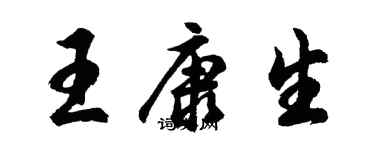 胡问遂王康生行书个性签名怎么写
