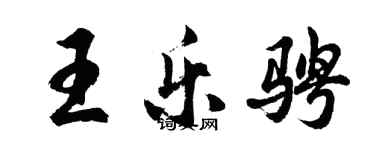 胡问遂王乐骋行书个性签名怎么写