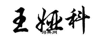胡问遂王娅科行书个性签名怎么写