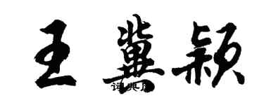 胡问遂王冀颖行书个性签名怎么写