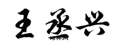 胡问遂王丞兴行书个性签名怎么写