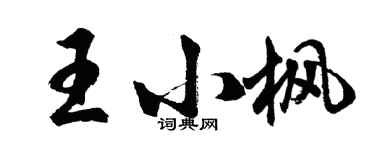 胡问遂王小枫行书个性签名怎么写