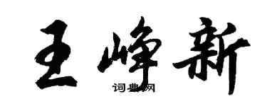 胡问遂王峥新行书个性签名怎么写