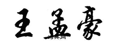 胡问遂王孟豪行书个性签名怎么写