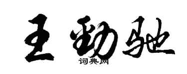 胡问遂王劲驰行书个性签名怎么写