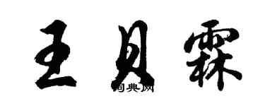 胡问遂王贝霖行书个性签名怎么写