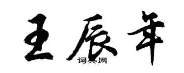 胡问遂王辰年行书个性签名怎么写