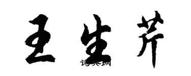 胡问遂王生芹行书个性签名怎么写