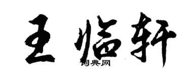 胡问遂王临轩行书个性签名怎么写