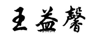 胡问遂王益馨行书个性签名怎么写