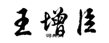 胡问遂王增臣行书个性签名怎么写
