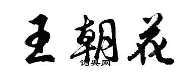 胡问遂王朝花行书个性签名怎么写