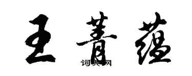 胡问遂王菁蕴行书个性签名怎么写