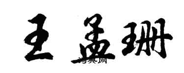 胡问遂王孟珊行书个性签名怎么写