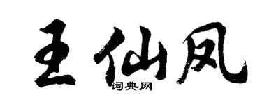 胡问遂王仙凤行书个性签名怎么写