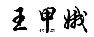 胡问遂王甲娥行书个性签名怎么写
