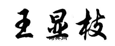 胡问遂王显枝行书个性签名怎么写
