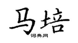丁谦马培楷书个性签名怎么写
