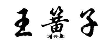 胡问遂王簧子行书个性签名怎么写