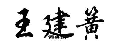 胡问遂王建簧行书个性签名怎么写