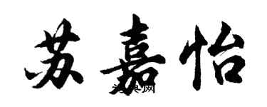 胡问遂苏嘉怡行书个性签名怎么写