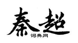 胡问遂秦超行书个性签名怎么写