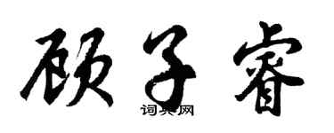 胡问遂顾子睿行书个性签名怎么写