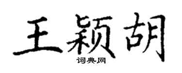 丁谦王颖胡楷书个性签名怎么写