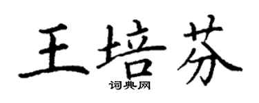 丁谦王培芬楷书个性签名怎么写