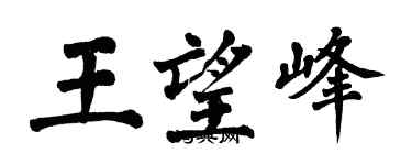 翁闿运王望峰楷书个性签名怎么写