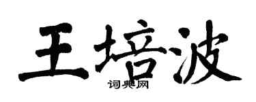 翁闿运王培波楷书个性签名怎么写