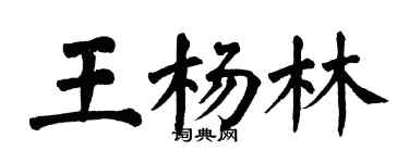 翁闿运王杨林楷书个性签名怎么写