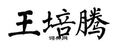 翁闿运王培腾楷书个性签名怎么写
