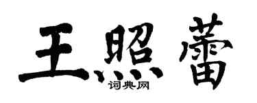 翁闿运王照蕾楷书个性签名怎么写