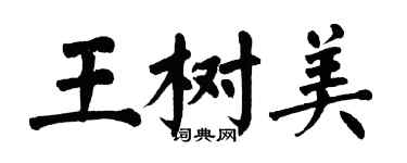 翁闿运王树美楷书个性签名怎么写