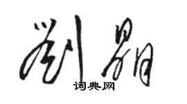 骆恒光刘晶草书个性签名怎么写