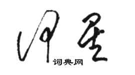 骆恒光何星草书个性签名怎么写