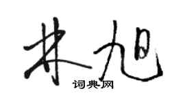 骆恒光林旭草书个性签名怎么写