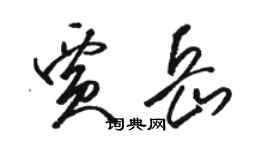 骆恒光贾岳草书个性签名怎么写