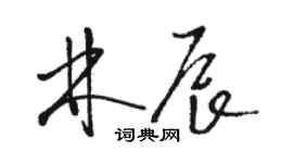 骆恒光林辰草书个性签名怎么写
