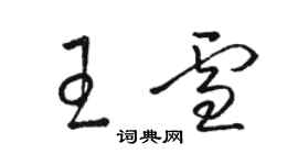 骆恒光王雪草书个性签名怎么写