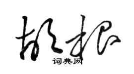 骆恒光胡根草书个性签名怎么写
